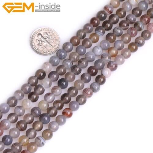 Natural Onyx Botswana Agates round Chakras Beads for Jewelry making strand 15 inch Semi precious bracelet necklace making