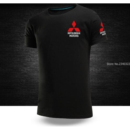 New summer Mitsubishi T-shirt men and women work short sleeve T shirt