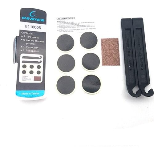 New Patch repair kit Tire lever x 2 Self-adhesive patch x 6 Sandpaper x 1 tube tool bike tire tools bicycle tool