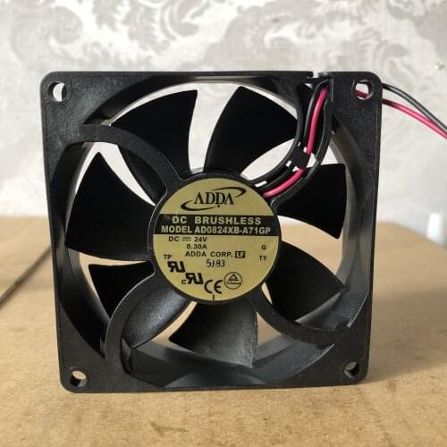 ADDA AD0824XB-A71GP DC 24V 0.3A 80x80x25mm 2-Wire Server Cooling Fan