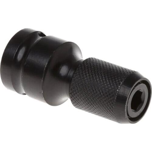 1/2"Drive To 1/4"Hex Shank Converter Quick Release Chuck Screwdriver Bit Adapter