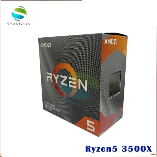 AMD Ryzen 5 3500X R5 3500X 3.6 GHz Six-Core Six-Thread CPU Processor 7NM 65W L3=32M 100-000000158 Socket AM4 Come with cooler