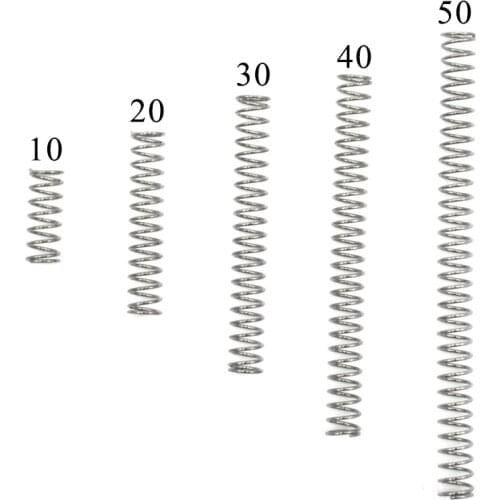 Stainless steel wire spring compression coil spring inner diameter 3mm length 10/20/30/40/50