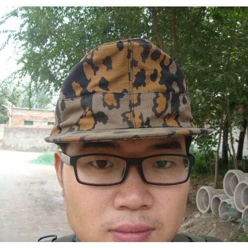 Reproduction WWII WW2 GERMAN ELITE OAKLEAF A CAMO REVERSIBLE FIELD CAP HAT IN SIZES Military Store 5605101