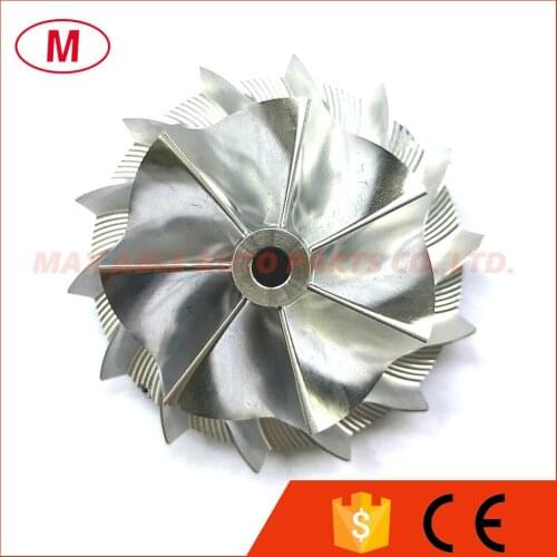 RHF5 45.00/61.98mm 7+7 blades Performance Turbo Billet compressor wheel/Aluminum 2618/Milling wheel for Turbocharger Cartridge