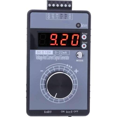 Hand-Held 0-10V 0-22mA Digital Voltage Current Signal Generator Transmitter Analog Simulator Voltage Current Analog Simulator