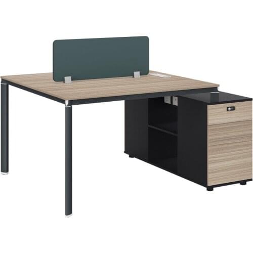 Simple modern staff table and chair combination office area staff screen position