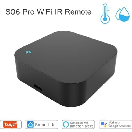 Tuya Smart IR Remote Control Built-in Temperature and Humidity Sensor for Air Conditioner TV DVD AC For Amazon Alexa,Google Home