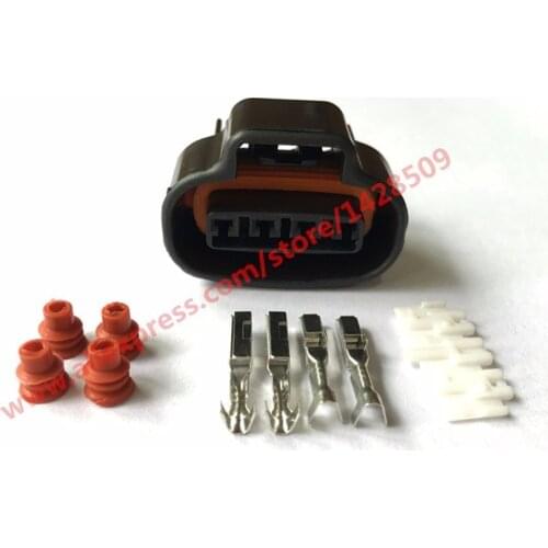 20 Sets 2JZ-GE Distributor Crank 4 Pin Female Wire Connector TPS Boost Sensor Oval Ignition Coil Connector Sumitomo For Toyota