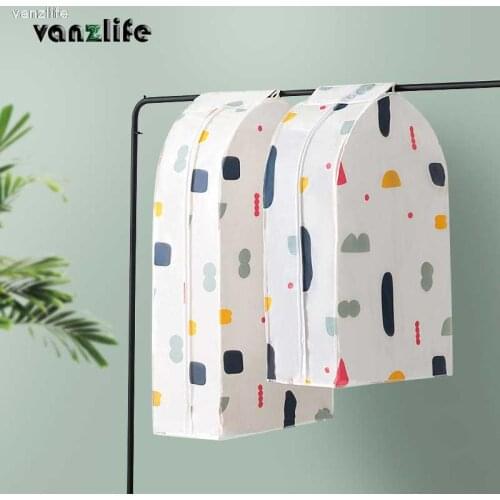 Vanzlife Transparent Clothes Dust Cover Hood Clothes Jacket Dust Bag Coat Dust Bag Dust Cover Clothes Cover