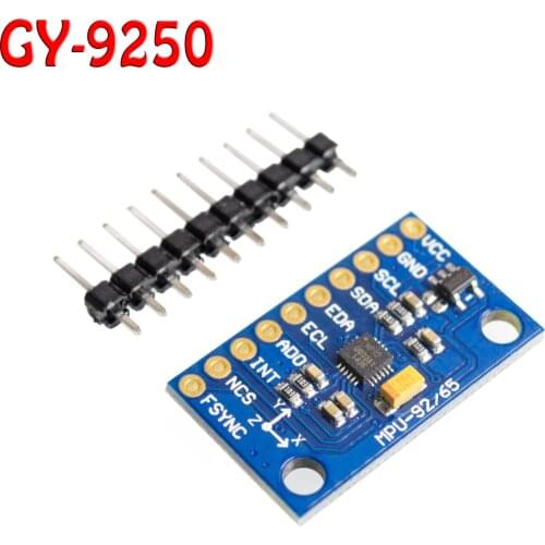 1Set SPI IIC/I2C GY-9250 MPU 9250 MPU-9250 9-Axis Attitude +Gyro+Accelerator+Magnetometer Sensor Board Module MPU9250 3-5V