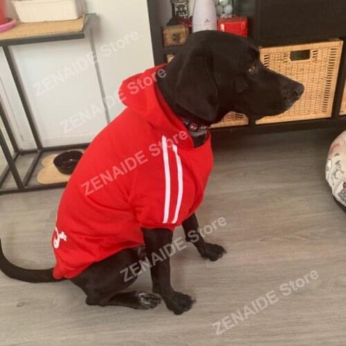 3XL-9XL cotton Big Pet Dog Clothes Large size Dog Coat Jacket Hooded Sweater T-shirt Winter Clothing for dog