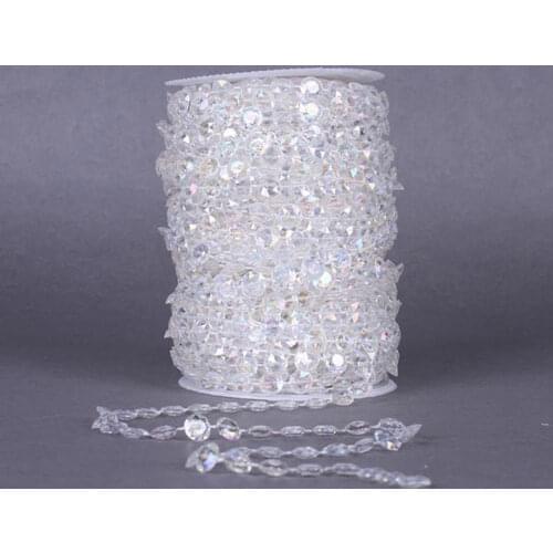 5Meters/bag Cotton AB Color Bead Chain Garland Spool Rope Chain Wedding Party Home Decoration DIY Accessories Wedding Supplies