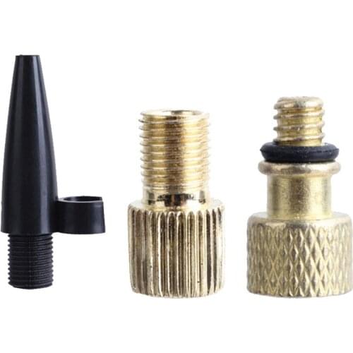 6 Pcs Needle Valve Connector Football Airbed Tyre Bike Pump Adapter Set Kit Inflatable Rowing Boat Air Valves Adapter