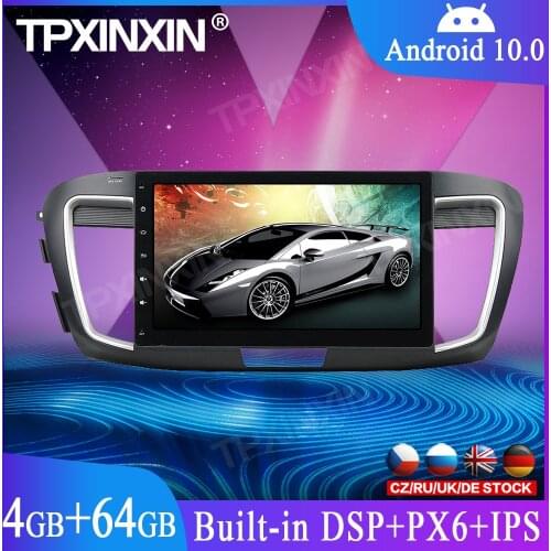 Android 10.0 Car No DVD Player GPS Navigation For Honda Accord 9 2012-2017 Multimedia Player Auto Radio Head Unit RHD