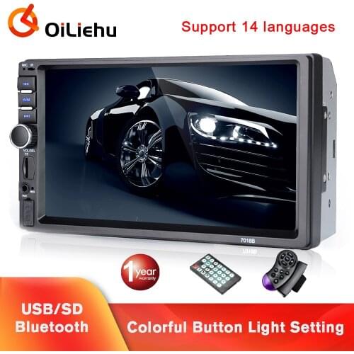 OiLiehu 2 Din Car Radio Android 9.1 Stereo Receiver MP5 Player SD USB With/Without Camera For Volkswagen Nissan Hyundai Toyota