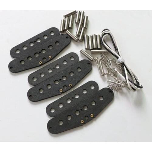 Free Shipping 3sets/Pack 52mm guitar pickup kits with flatwork Flat Alnico 2 rod unmagnets guitar pickup parts guitarra гитара