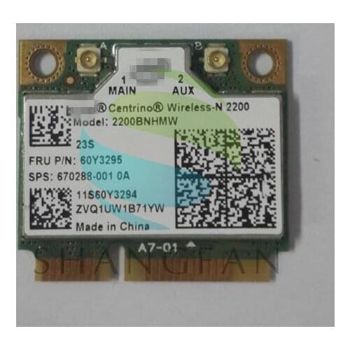 Wireless N-2200 2200BN 2200BNHMW Half Mini PCI-e 300Mbps Wireless Wifi Wlan Card SPS:670288-001 for HP laptop