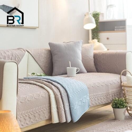 Cotton Sofa Cover Four Seasons Universal Couch Cover Slipcover Cushion Corner Sofa Covers for Living Room 3-seater L Shape Sofas