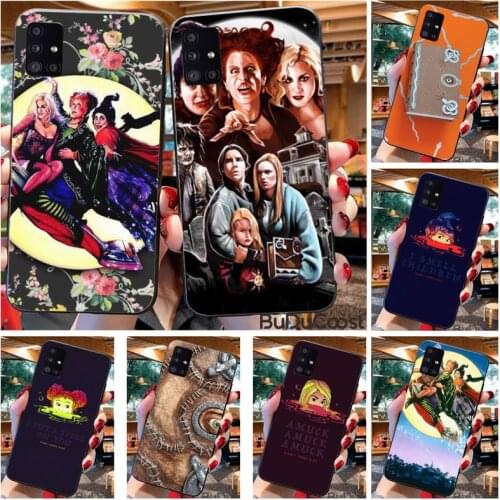 Riccu Hocus Pocus Black TPU Soft Phone Case For Samsung A10 A20 A30 A40 A50 A70 A71 A51 A6 A8 2018