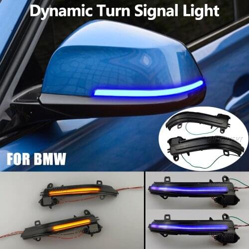 Dynamic Blinker For BMW 1 2 3 4 Series X1 F20 F21 F22 F30 F31 F34 F32 E84 i3 LED Turn Signal Light Flowing Water Flashing Light