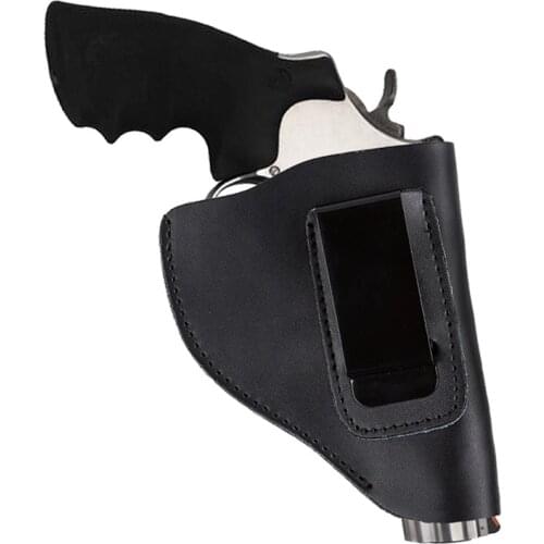 Concealed Revolver Holster Leather for IWB S&W 60 RUGER Hunting Tactical Universal Compact Handgun Pistol Belt Clip Carrier Hot