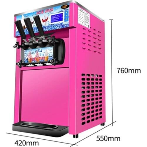 Ice Cream Machine Desktop With English Operating System Ice Cream Making Machine For Milk Tea Shop Soft Ice Cream Makers