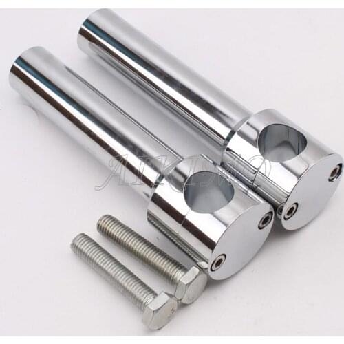 6 Inch Motorcycle Chrome Billet Handlebar Riser Set for For Harley Davidson for Yamaha/Honda/Suzuki