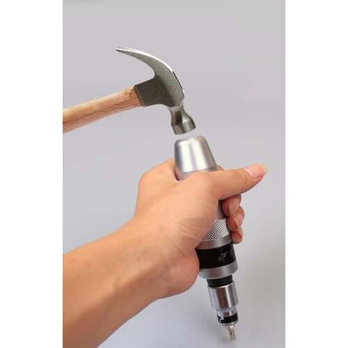 ZK30 7pcs Multi-purpose Heavy Duty Shock screw Driver Chisel Bits Tools Socket Kit Impact Screwdriver Set With Case Flat Tool