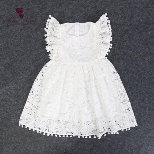 Kaiya Angel Children Princess Dress for Party Wedding Summer Kids Summer Floral Dresses Baby Girl Clothes Factory Wholesale