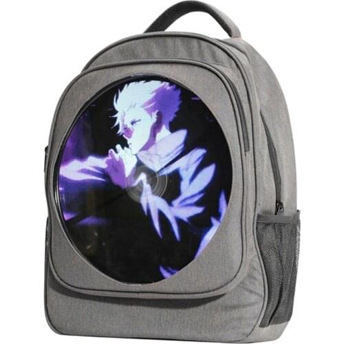 3d Fan Hologram Projector Advertising Portable Hologram Player Backpack Naked Eye Holographic Lamp Remote Advertising Display