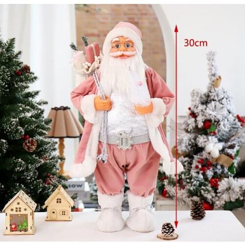 Santa Claus Christmas Doll 30cm Merry Christmas Decorations for Home Christmas Ornaments Xmas Tree Decor 2022 Navidad Natal Gift