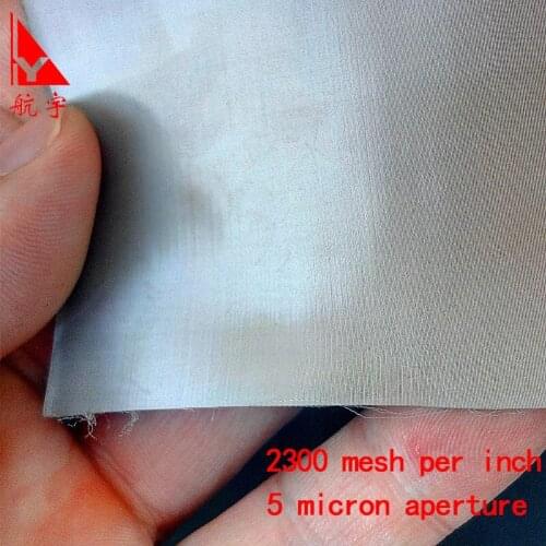 SS316 stainless steel wire mesh 2300 mesh stainless steel dutch woven mesh 5 micron aperture smallest hole filter mesh