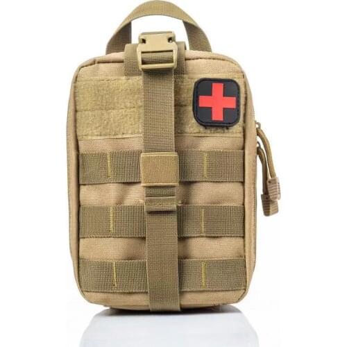 Tactical Medical First Aid Bag Kits Package Accessories Waist Bag Camouflage Multi-function Mountaineering Lifesaving Package