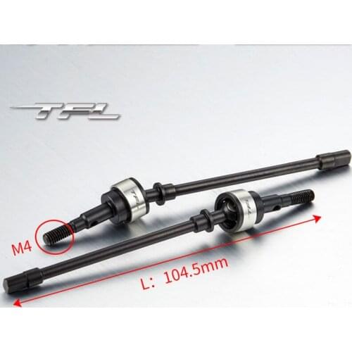 TFL Parts RC 1/10 AXIAL SCX10 Crawler 45# Car accessoriesbon Steel CVD Front Drive Shaft TH01824-SMT6