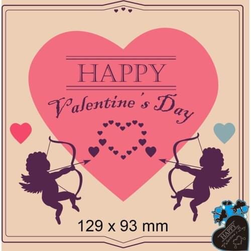 Cutting Dies Angel Love New Metal Stencils DIY Scrap Booking Paper Cards Making Decoration 129*93mm