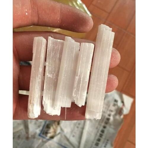 10 PC irregular selenite rods and natural coarse crystal samples, gypsum crystal home decoration