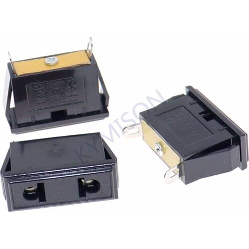 10PCS Chassis Female 2PIN AC US Nema 1-15R Inline Socket Plug Adapter Industrial Power Connector Supply Output Outlet 10A/250V