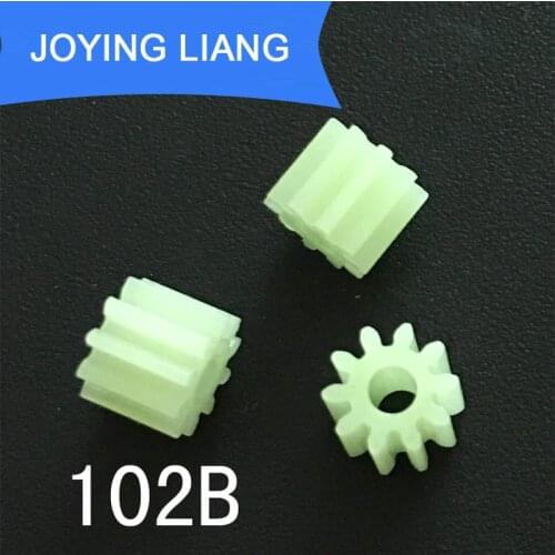 102B 0.5M Pinion 10 Teeth 2mm Loose Fitting Modulus 0.5 Plastic Gear Wheel DIY Toy Accessories 5000PCS/LOT