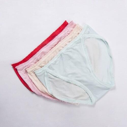 3piece/Set Seamless Hot-melt Silk Panties for Teenager Low-waist Triangular Sexy Underwear Breathable Comfortable Lingerie