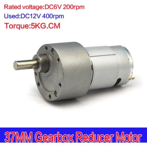 37GB 37MM 200RPM High-powered Torque 5KG*CM DC 5V 6V 12V motor high torque gear box motor gearmotors CNC motor