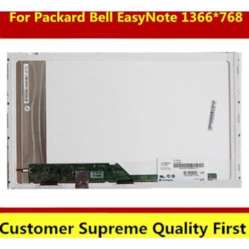 Free shipping 100% test High quality 100% working For Packard Bell EasyNote 15.6" Laptop LCD Screen 1366*768 40pins LVDS
