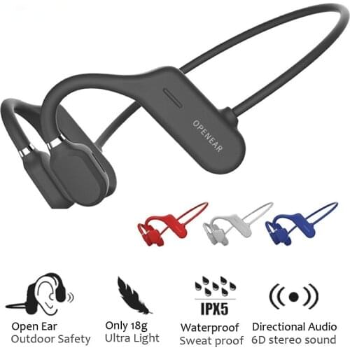 NEW Bluetooth Headphones Running Sports Earhook Wireless Headset Waterproof Directional Audio Air Conduction Phones for Cycling