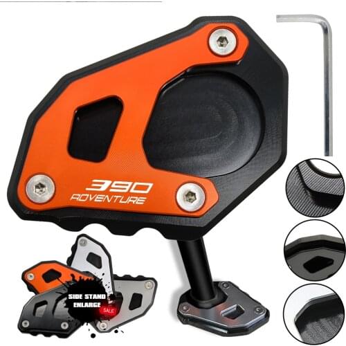 Motorcycle CNC Side Stand Enlarge Extension Kickstand 390 Adventure Accessories Motorbike 390 ADV Adventure 2020 2021
