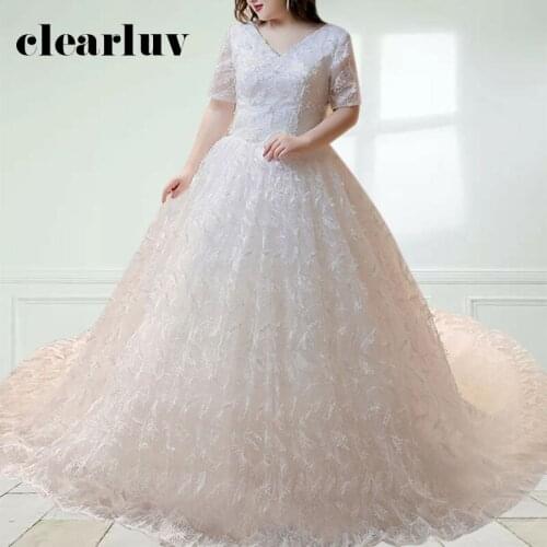 Свадебные платья со шлейфом Clearluv China At AliExpress