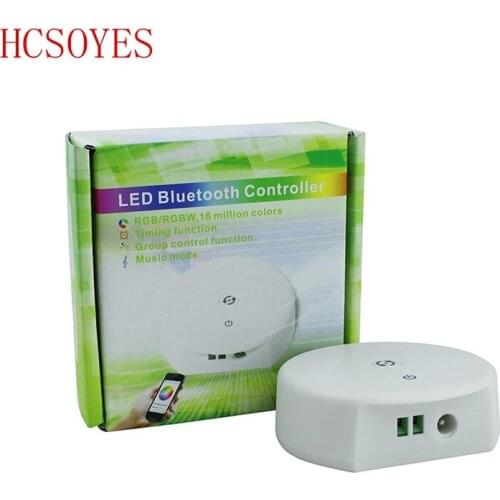 DC12-24V RGB RGBW Bluetooth LED Controller,Timing Function, Group Control, Music Mode, apply to IOS/Android