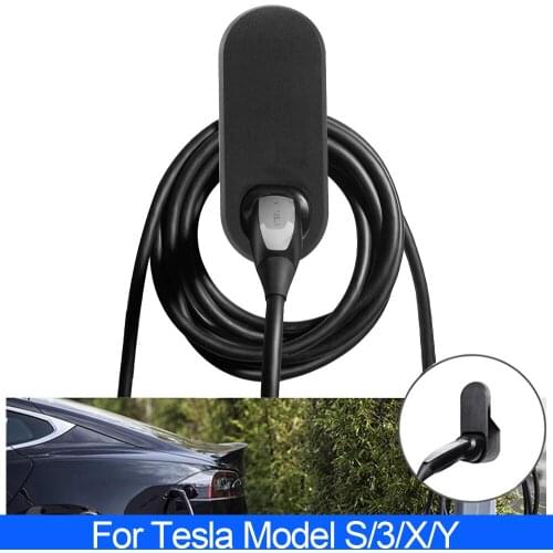 For Tesla Model 3 S X Y Charger Holder Car Charging Cable Organizer Connector Bracket Wall Mount Self-adhesive Sticker
