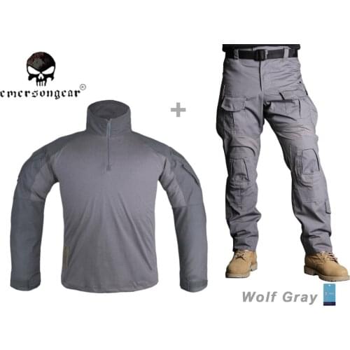 EMERSON Gen3 Combat Shirt Pants Suit Airsoft Military Tactical bdu Uniform EM9293 EM9294 Wolf Gray
