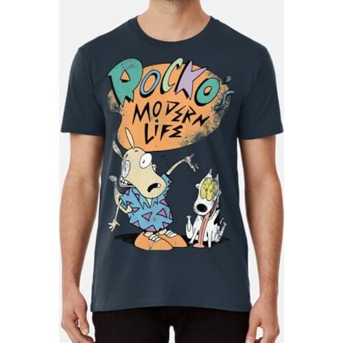 Rockos Modern T Shirt T Shirt Rockos Modern Life Rocko Heffer Spunky Modern Life Wallaby Snick Aaahh Real Monster