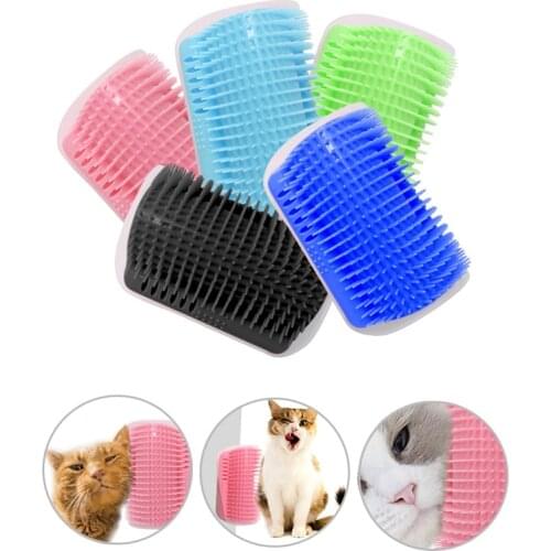 Cats Brush Corner Groomer Cat Massage Self Groomer Comb Brush Cat Rubs the Face with a Tickling Comb Cat Pet Product